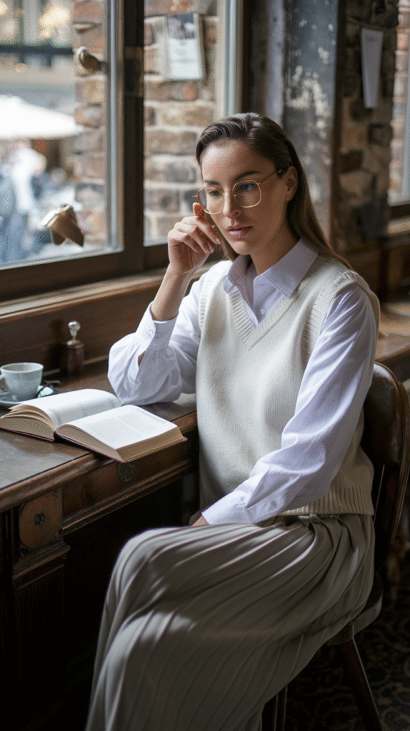 Button-Up Shirt + Vest + Trousers