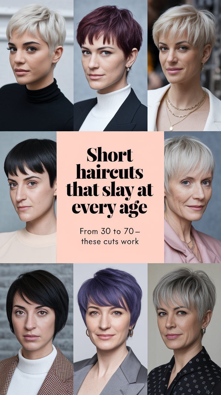 Cut by Cut Short Hairstyles That Work at Every Age