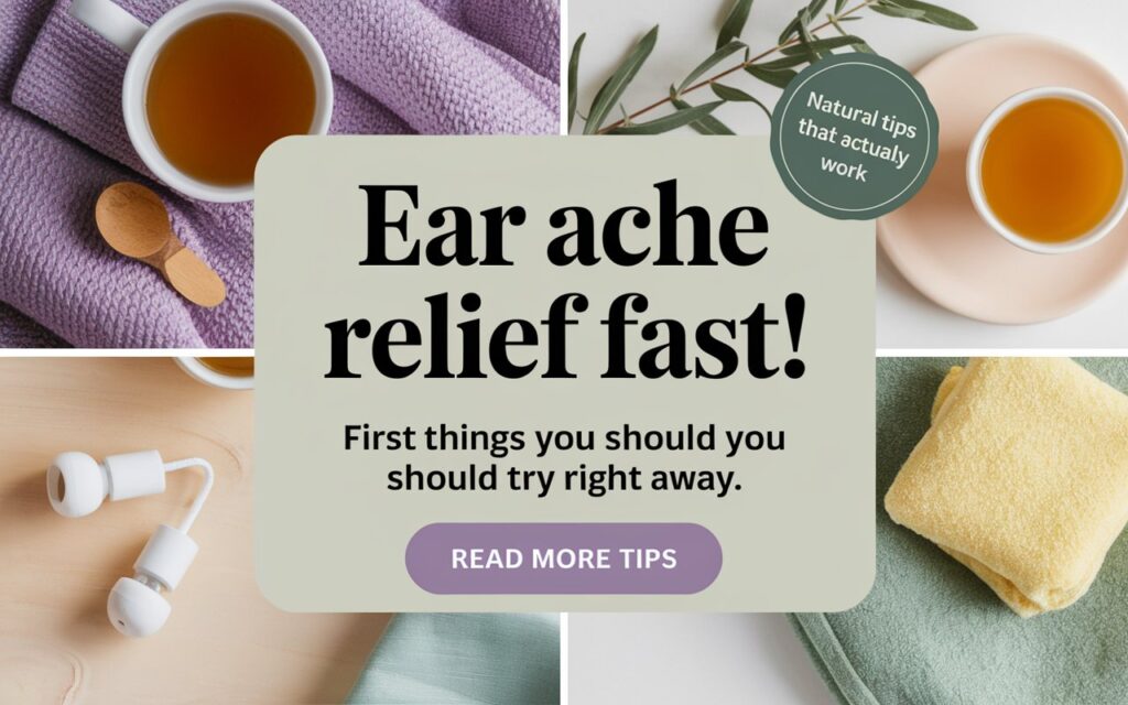 Ear Ache Relief Fast! First Things You Should Try Right Away