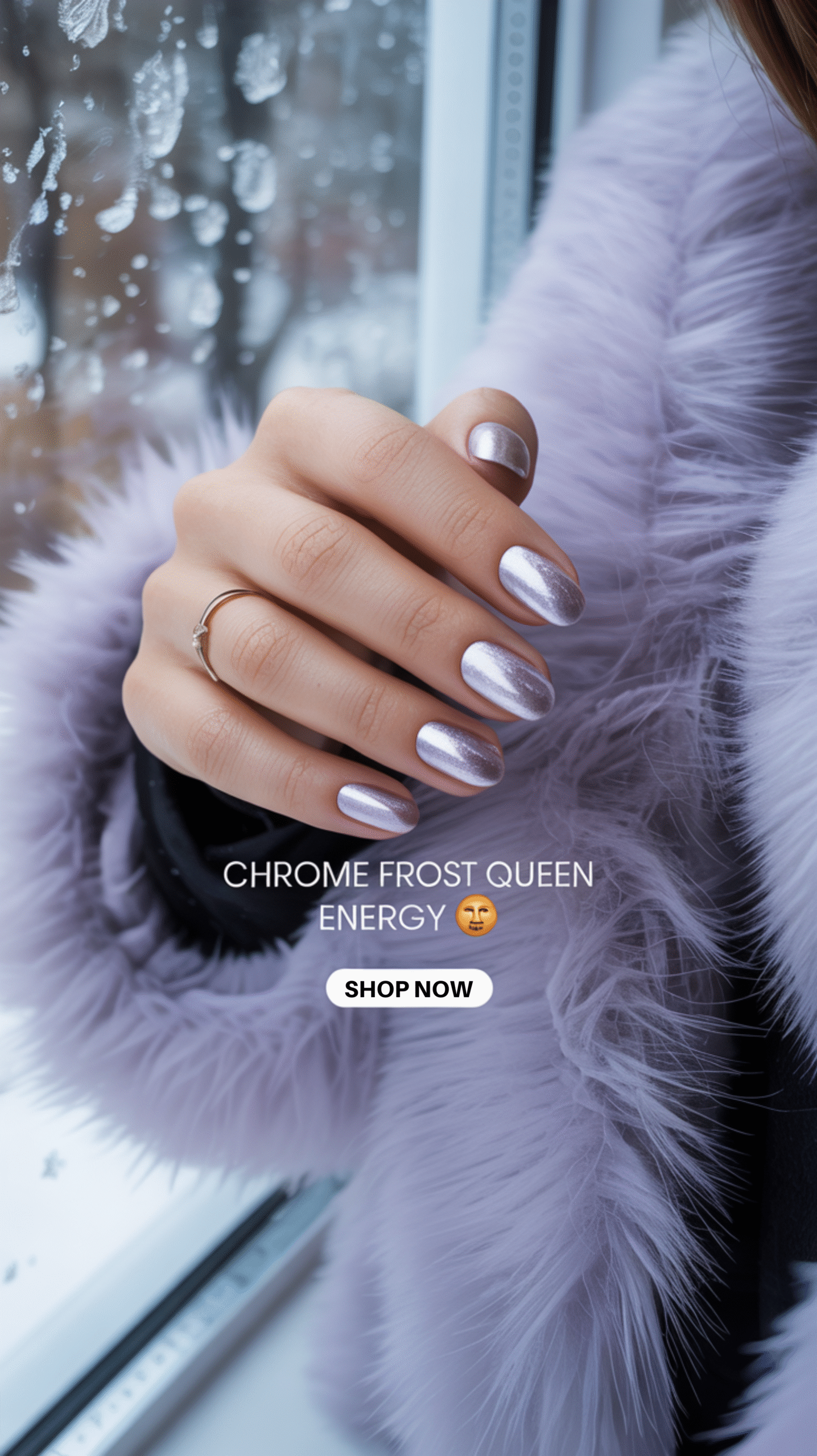 Icy Chrome Nails