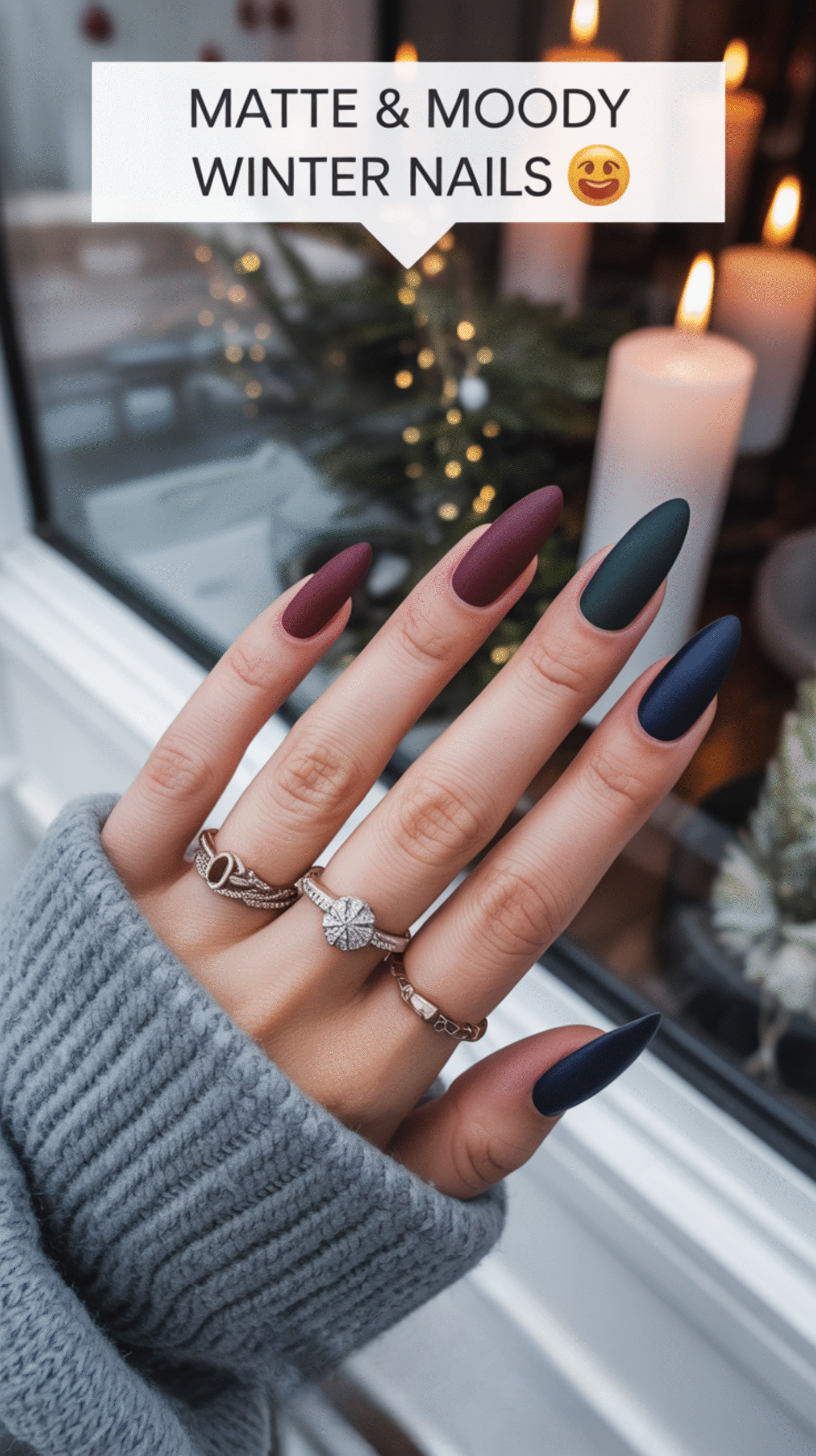 Moody Matte Nails
