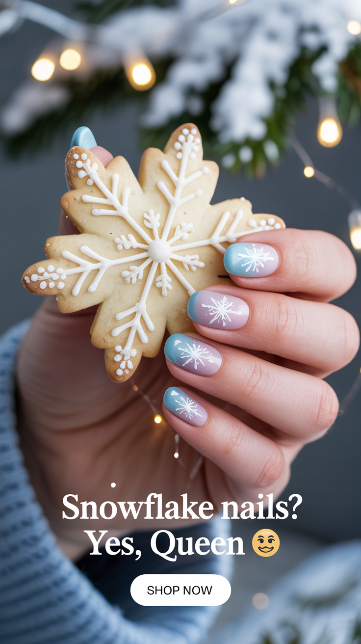 Snowflake Nails