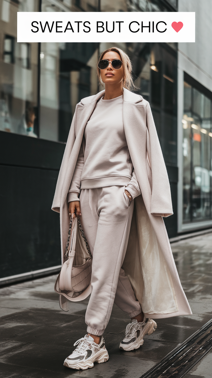 Sweat Set + Structured Coat