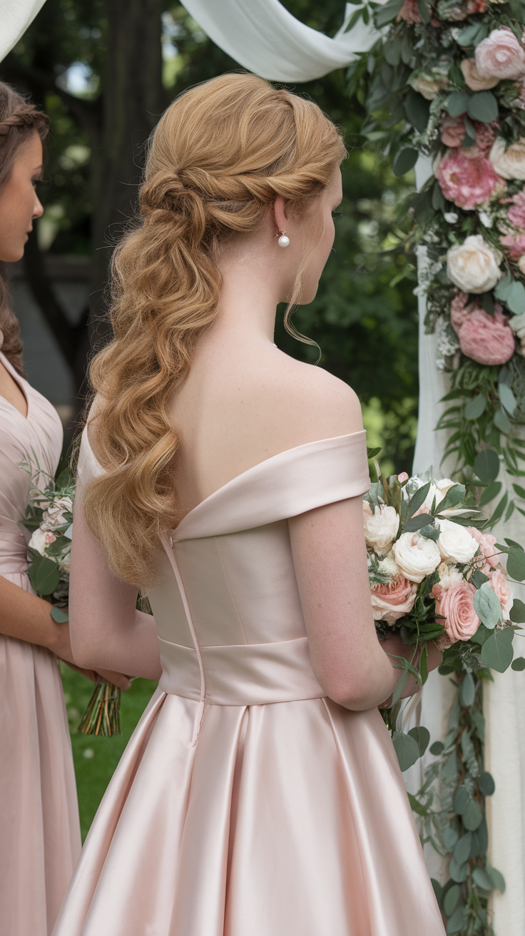 The Half-Up French Braid