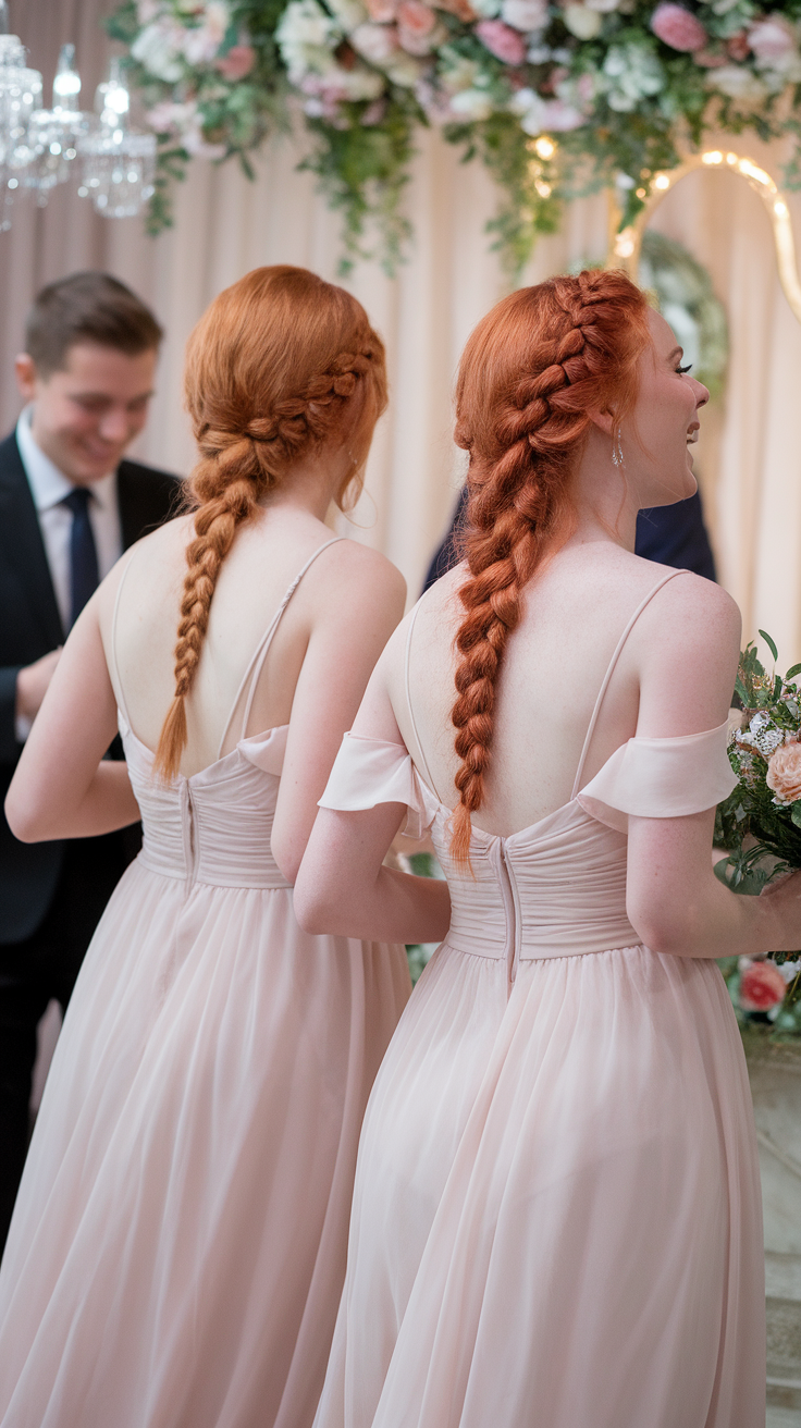 The Triple Mini Braid Half-Up