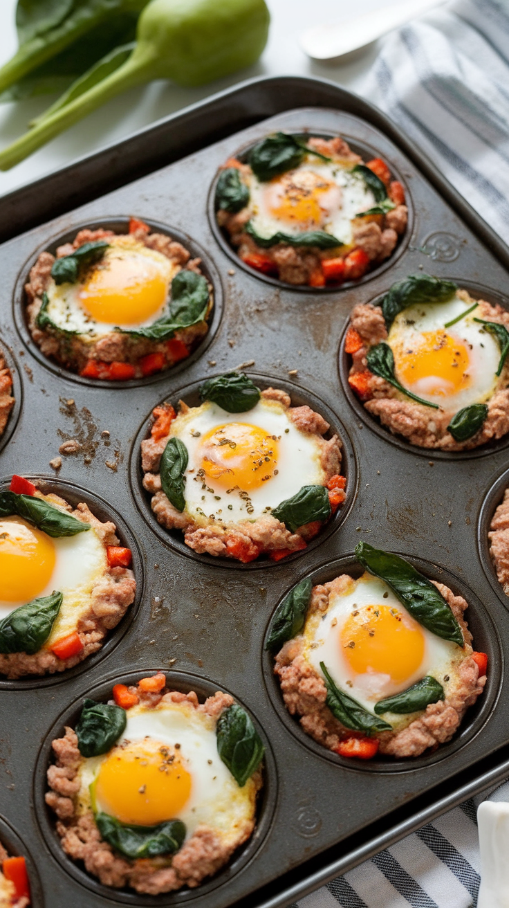 Turkey & Spinach Egg Muffins