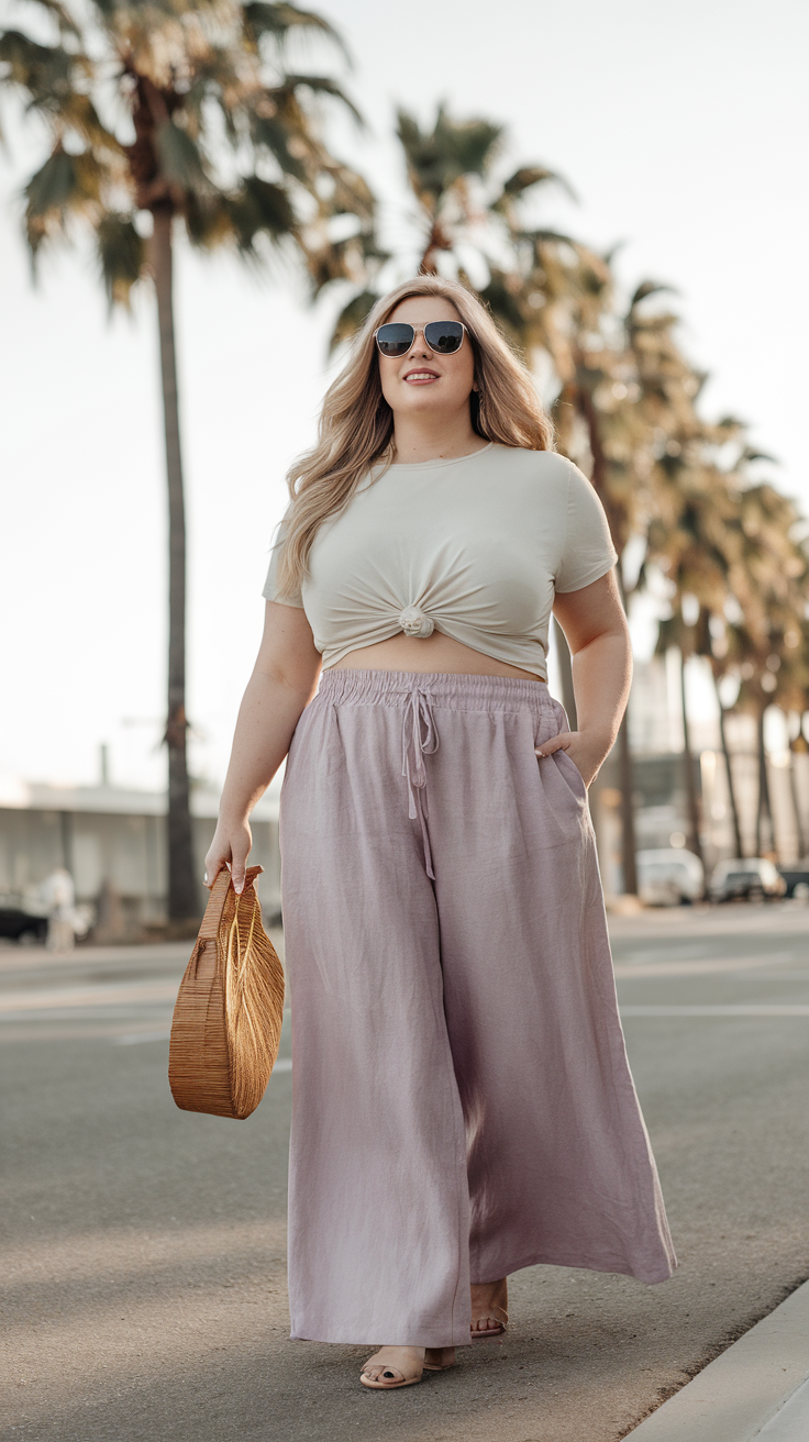 Wide-Leg Pants Pajamas in Disguise