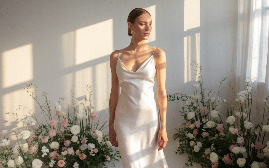 Sleek Satin Slip Dress