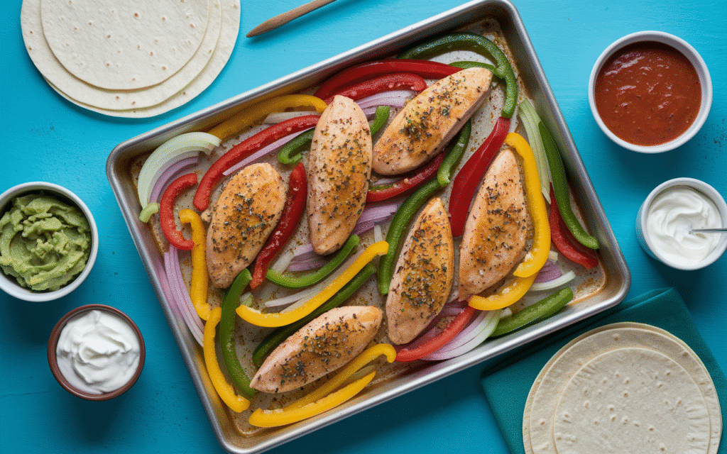 Sheet Pan Chicken Fajitas