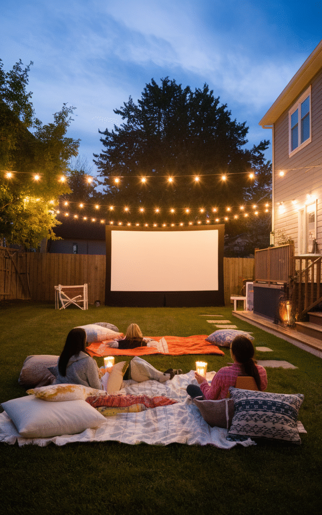 Backyard Movie Night Magic
