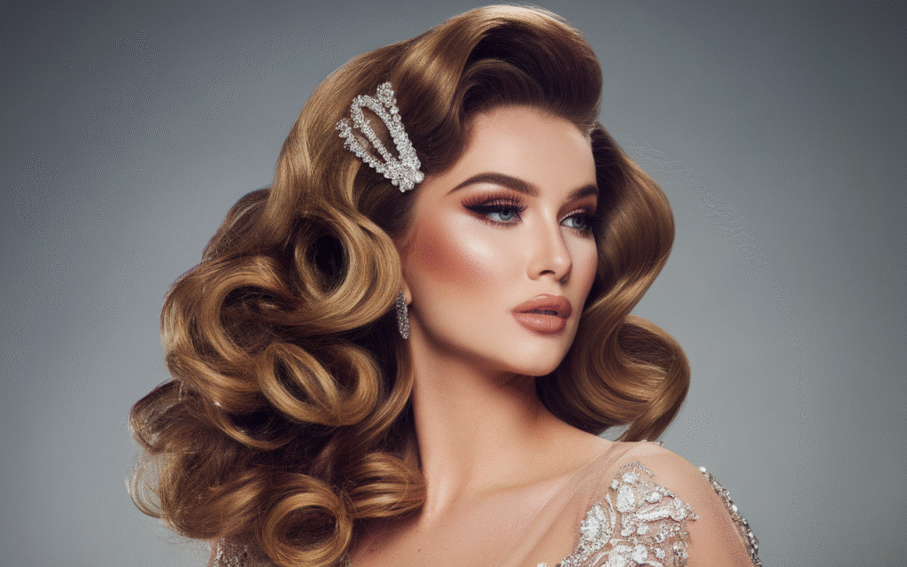 Side-Part Glam