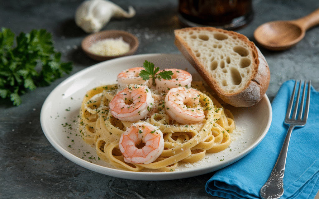Garlic Butter Shrimp Pasta