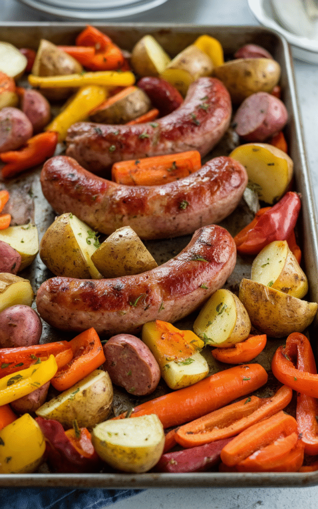 Sheet Pan Sausage & Veggies