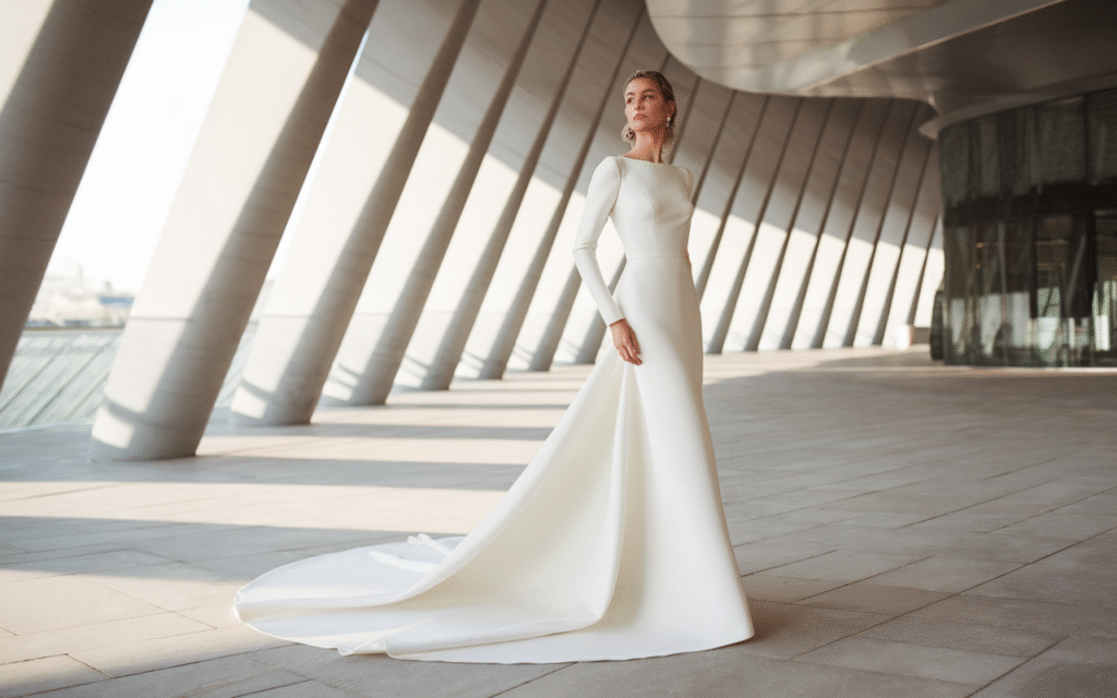 Minimalist Column Gown