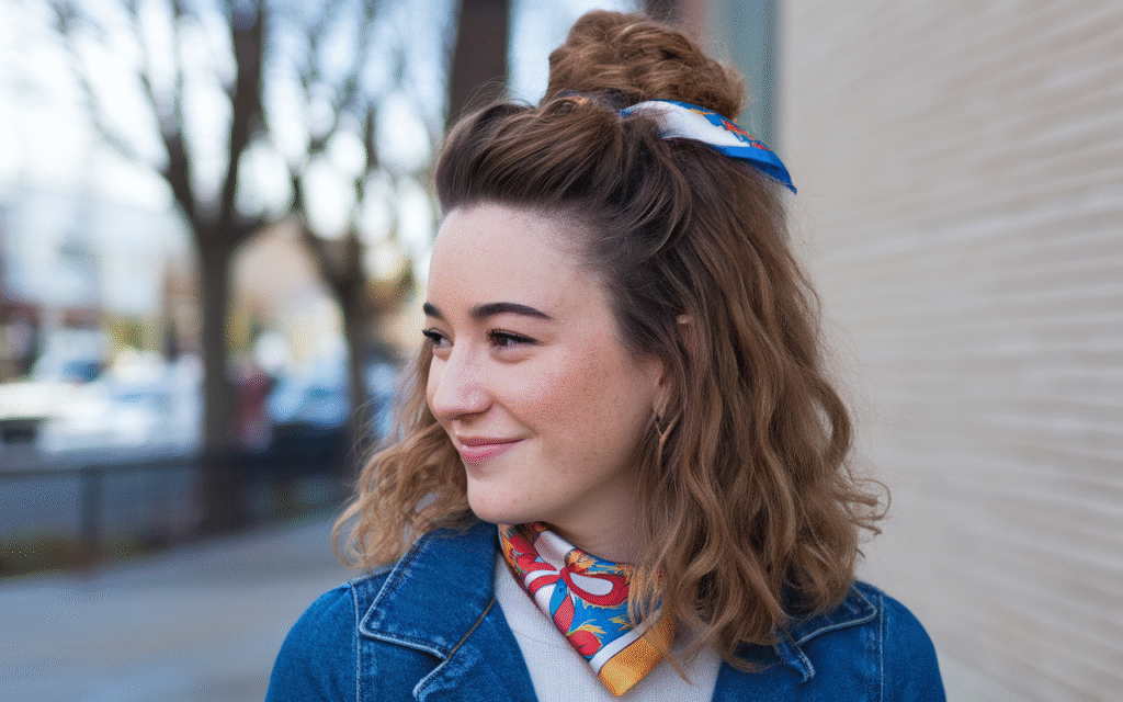 Half-Up, Half-Down Puff