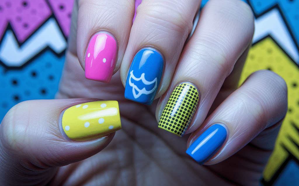 Comic Book Nails (Pop Art Vibes)