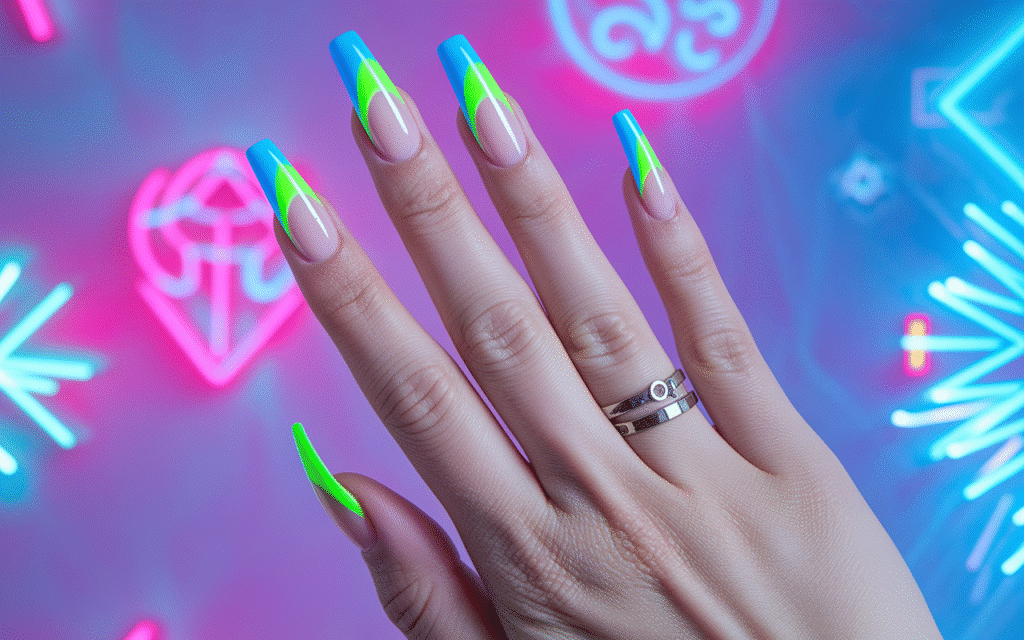 Neon French Tips