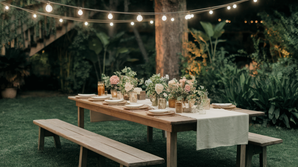 Set Up a Backyard Dining Zone