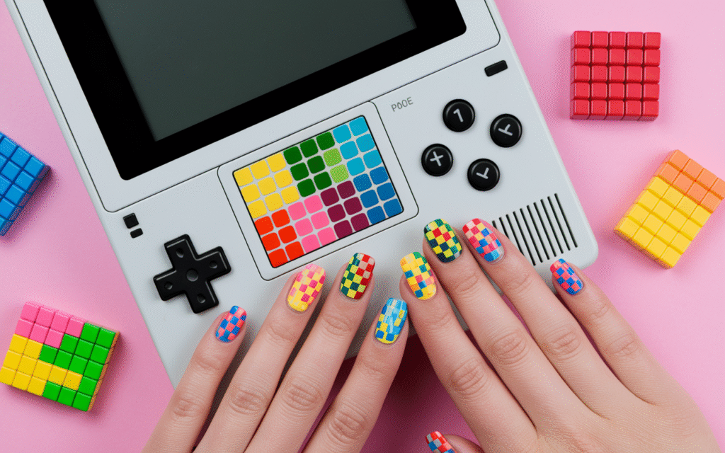 Pixel Art Nails