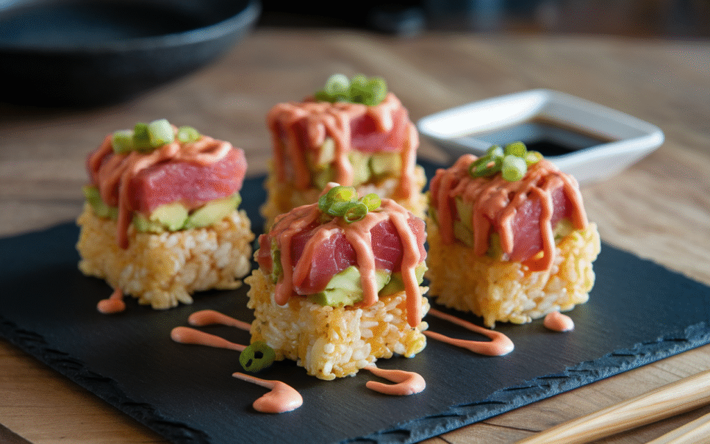Crispy Rice Sushi Bites