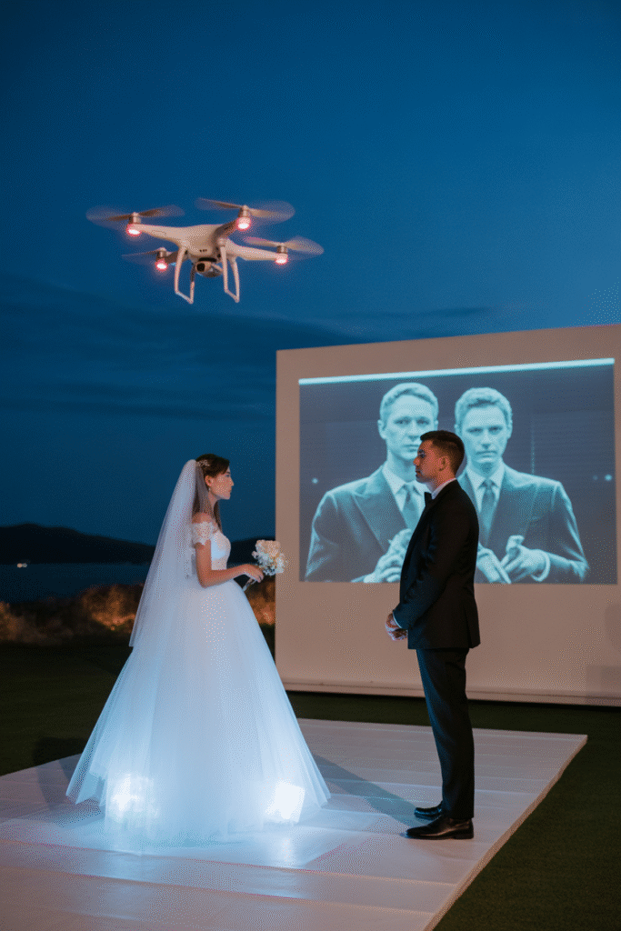 Tech-Infused Weddings (Holograms & Drones)