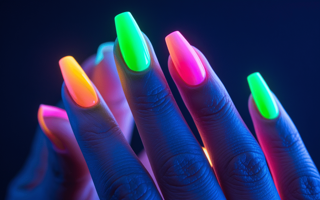 Glow-in-the-Dark Nails