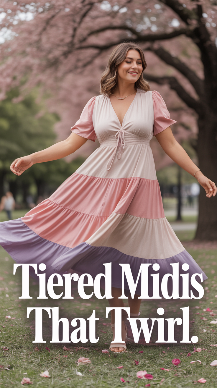 Tiered Midi Dress