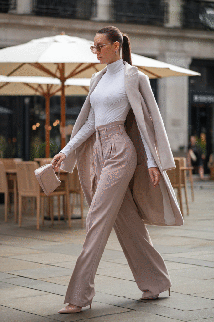 Wide-Leg Pants + Fitted Top