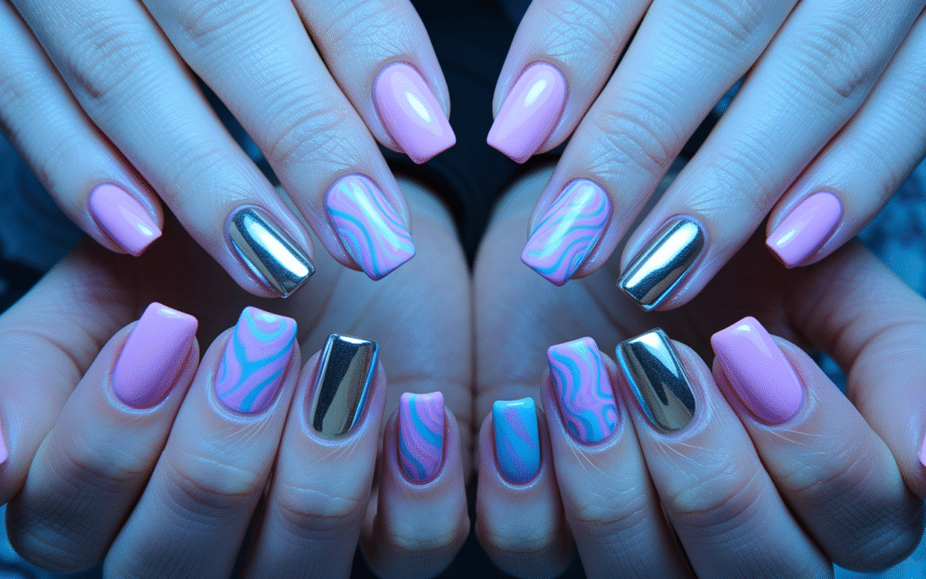 Mismatched Nails