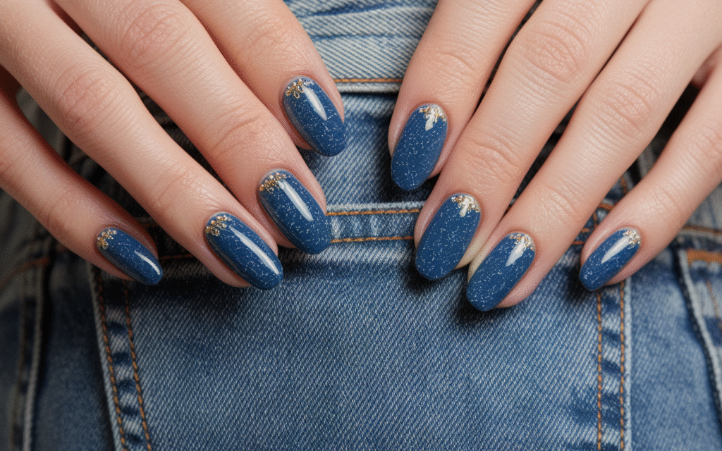 Denim Texture Nails