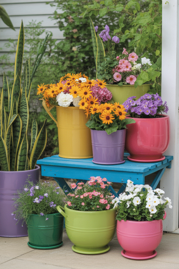 Colorful Planters & Pots