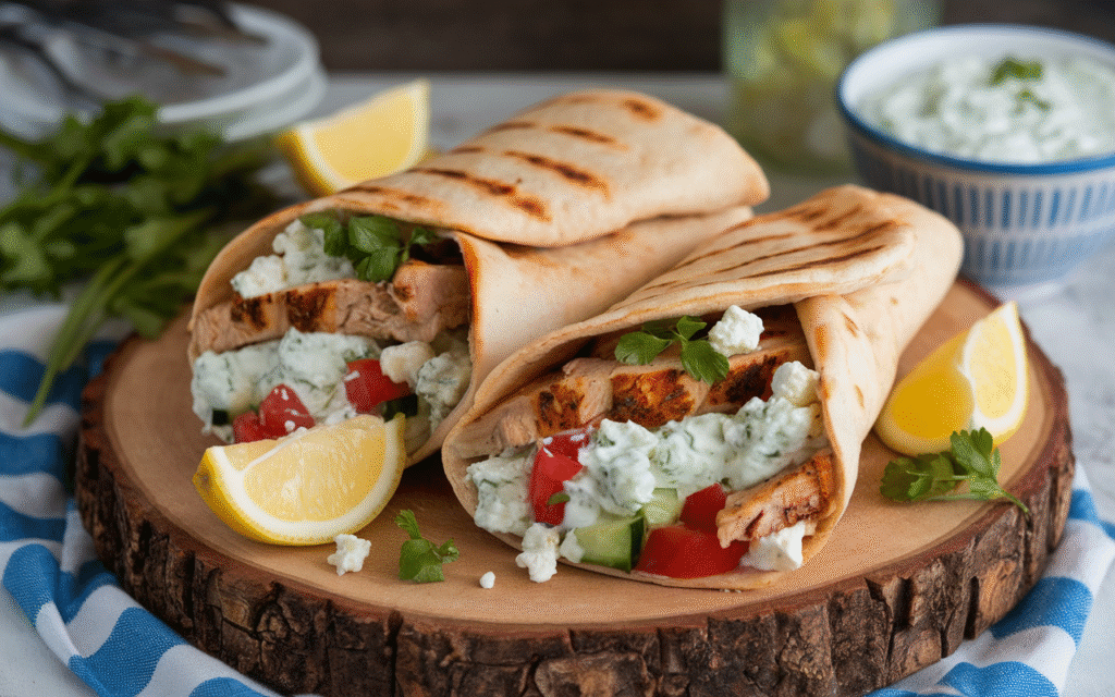 Greek Chicken Wraps