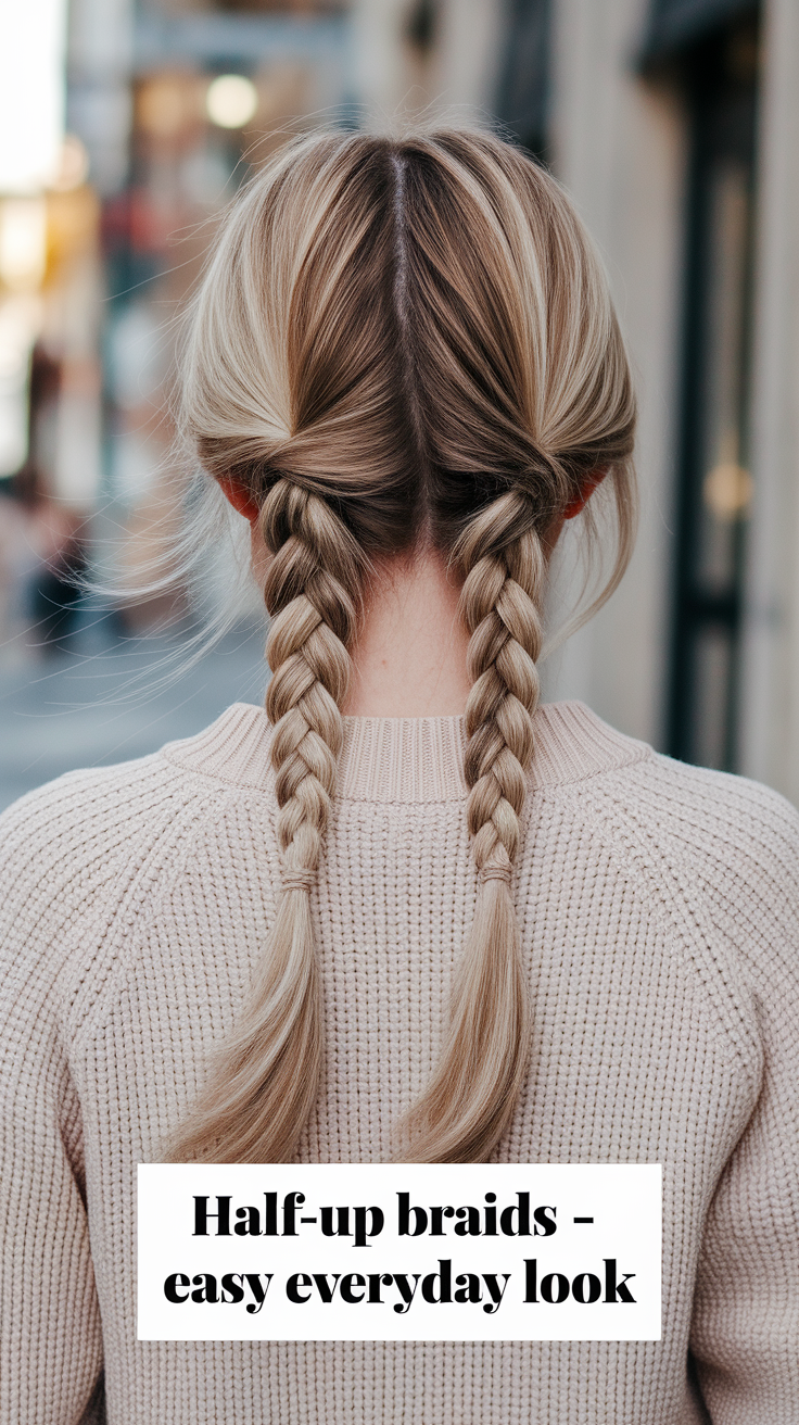Half-Up Braids