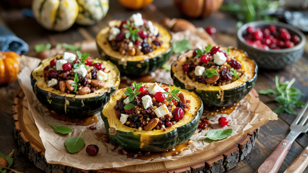 Quinoa-Stuffed Acorn Squash