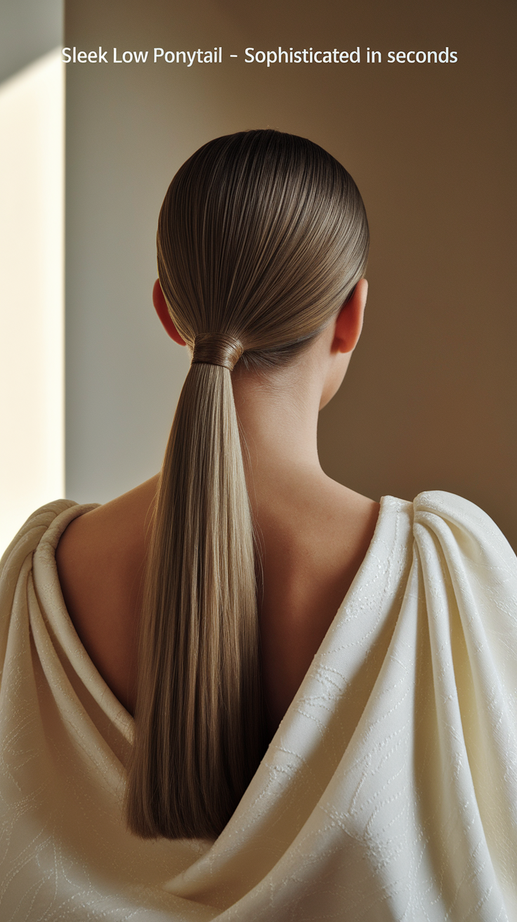 Sleek Low Ponytail