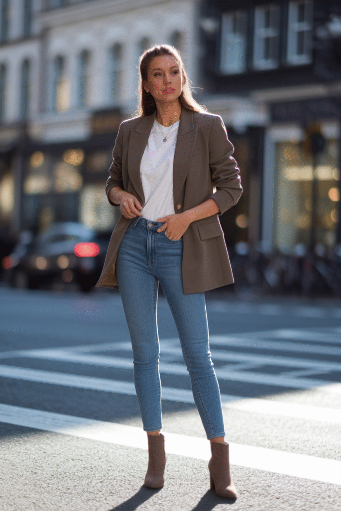 Classic Blazer + Jeans Combo