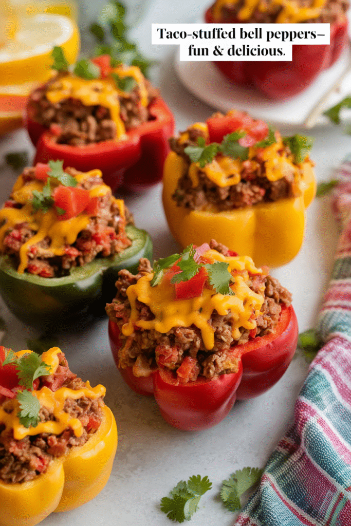 Taco-Stuffed Bell Peppers
