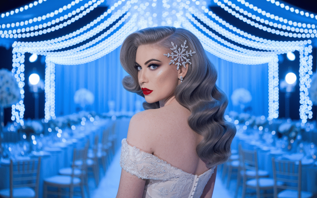 Hollywood Waves That Scream Red-Carpet Bride