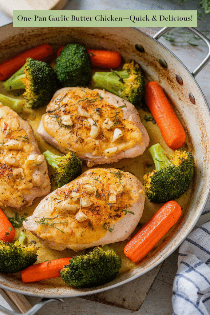 One-Pan Garlic Butter Chicken with Veggies