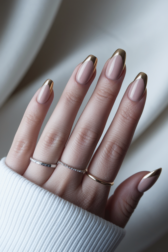 Nude Shades with Metallic Tips
