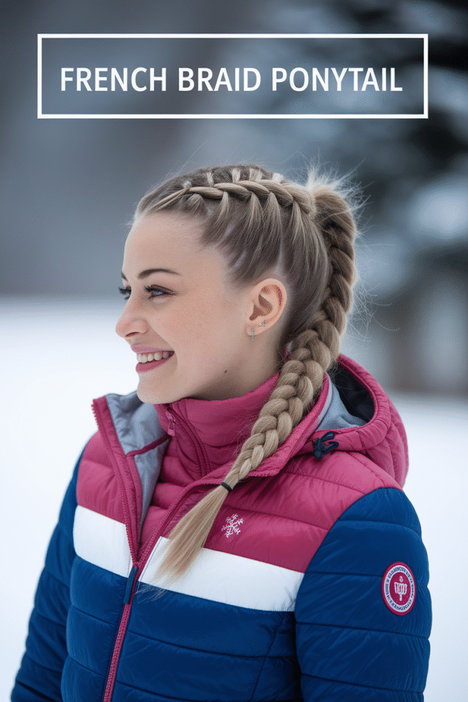 French Braid into Ponytail