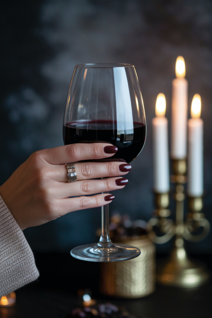 Deep Burgundy Elegance