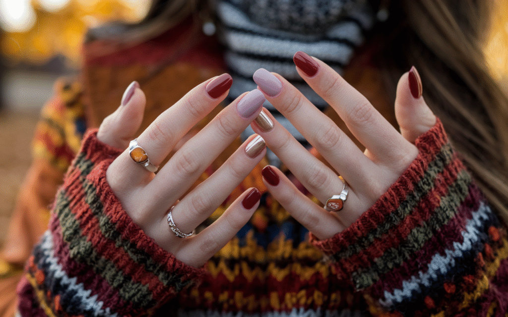 Matching Nails with Fall Fashion