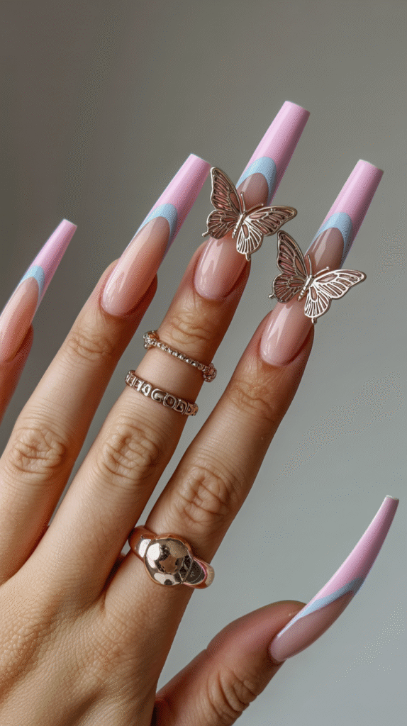 3D Butterfly Nails