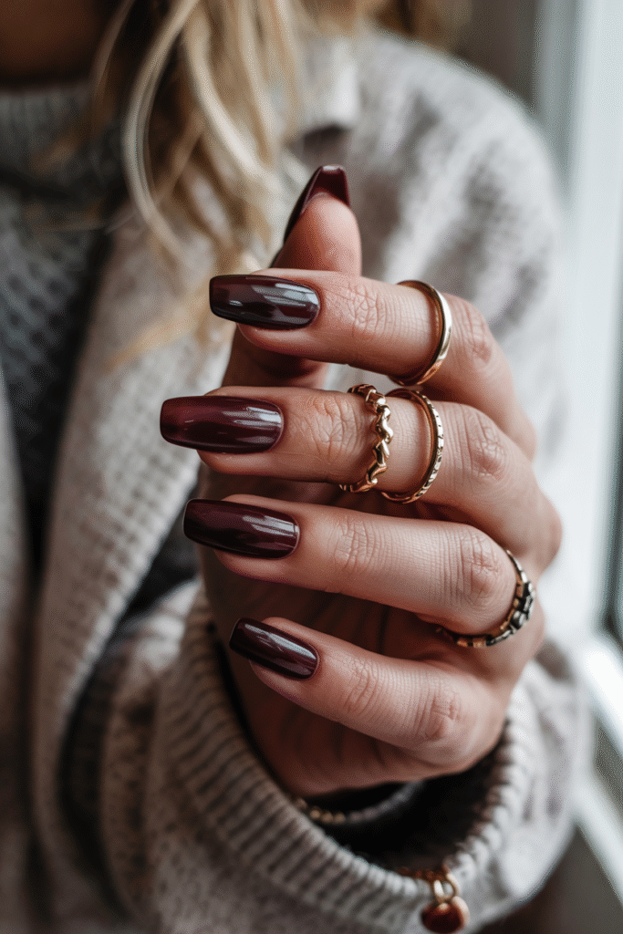 Deep Burgundy Elegance