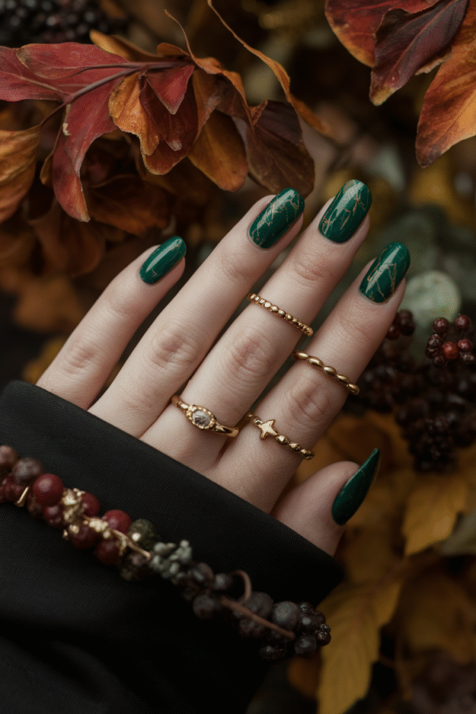 Green & Gold Marble