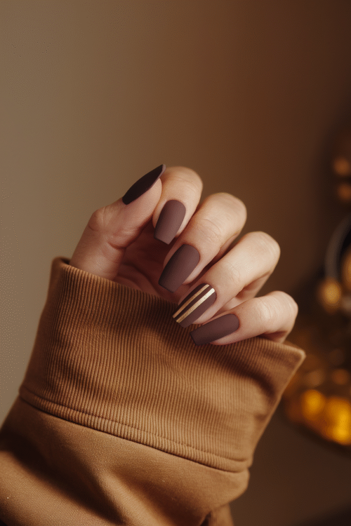 Matte Brown & Gold