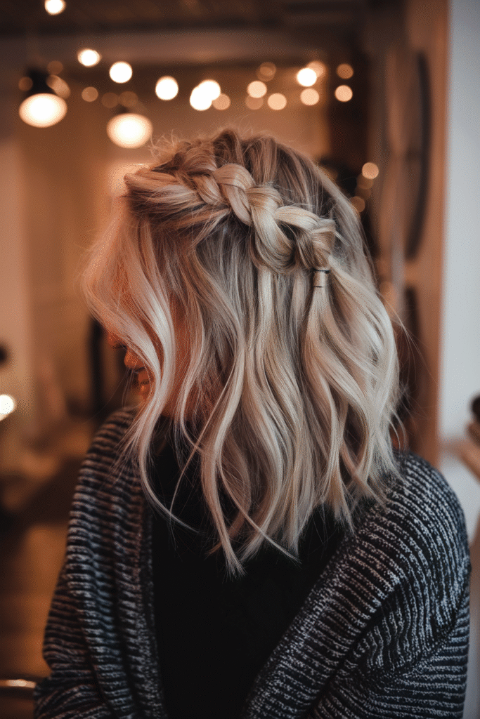 Messy Braid Bun