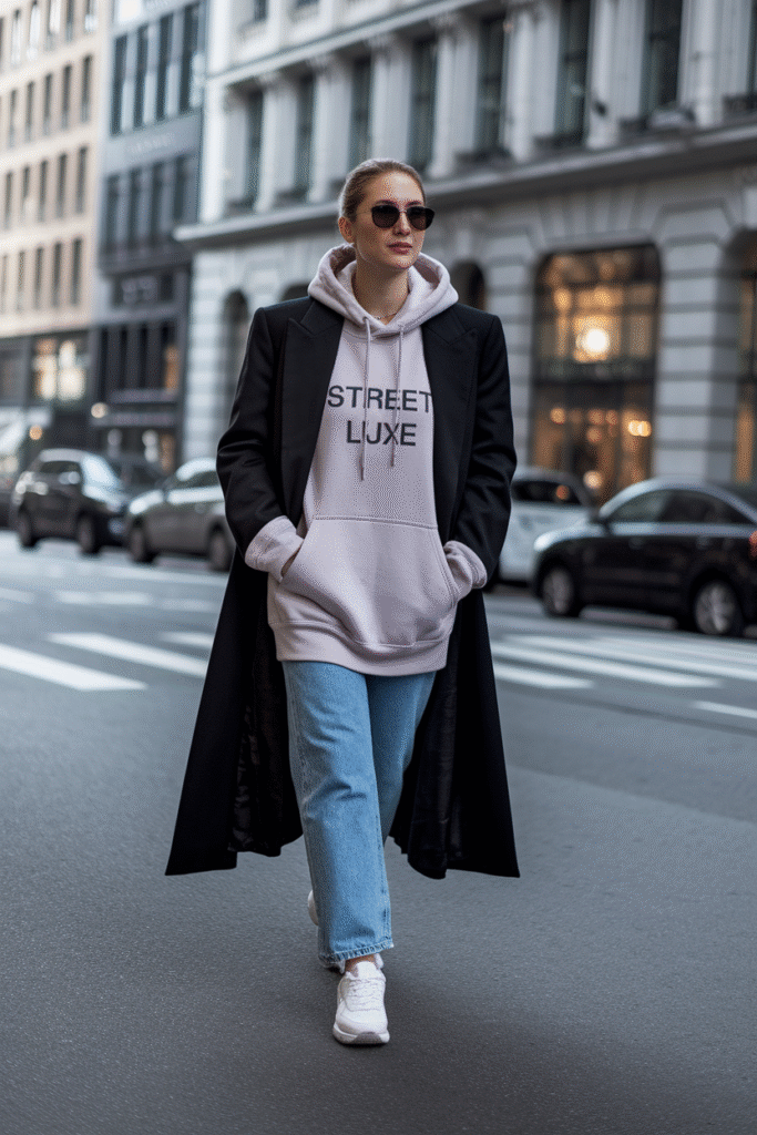 Hoodie + Long Coat