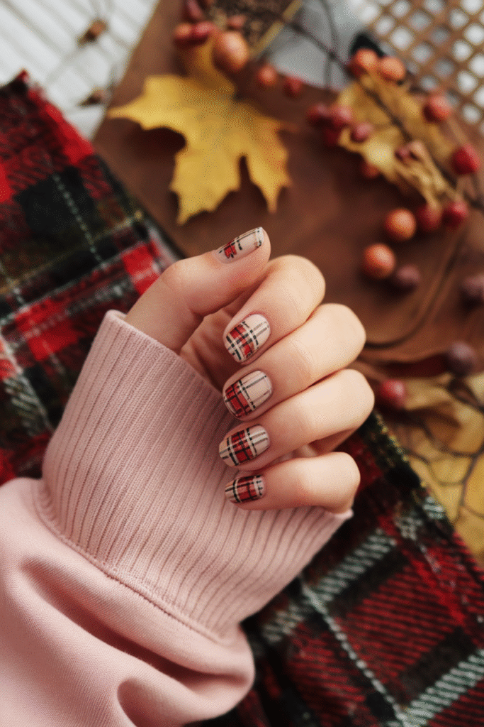 Plaid Nail Art